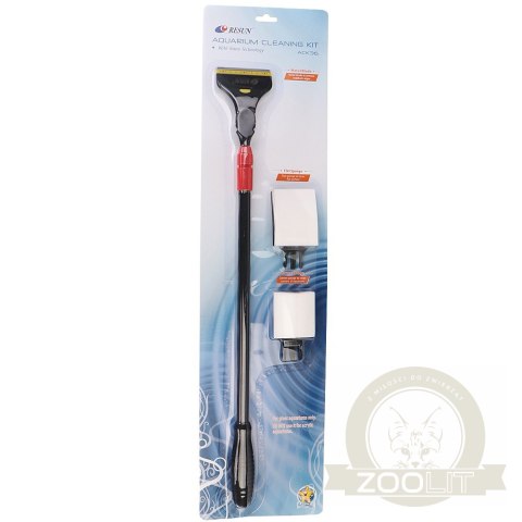 Resun Aqua Clean Kit 60-90cm - czyścik gąbkowy i skrobak 3w1 Resun Aqua Clean Kit 60-90cm - czyścik gąbkowy i skrobak 3w1