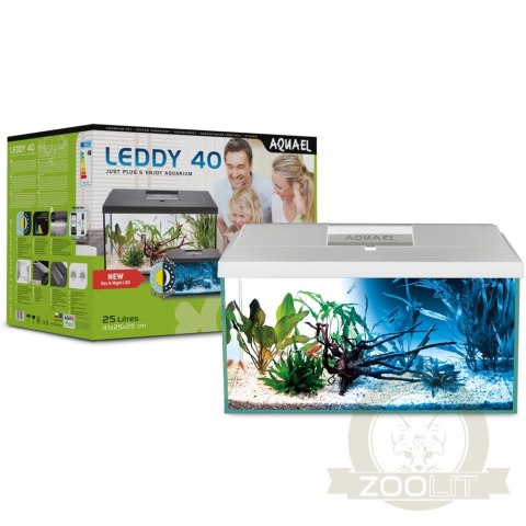 Aquael Leddy Plus 40 Day & Night White 2.0 - zestaw akwariowy Aquael Leddy Plus 40 Day & Night White 2.0 - zestaw akwariowy