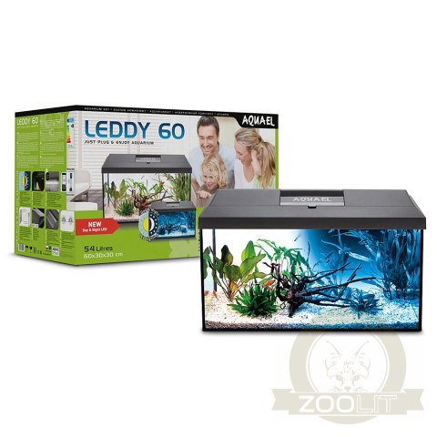 Aquael Leddy Plus 60 Day&Night Black 2.0 - zestaw akwariowy Aquael Leddy Plus 60 Day&Night Black 2.0 - zestaw akwariowy
