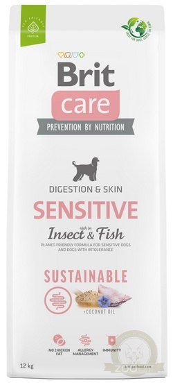 Brit Care Sustainable Sensitive Insect & Fish 12kg Brit Care Sustainable Sensitive Insect & Fish 12kg