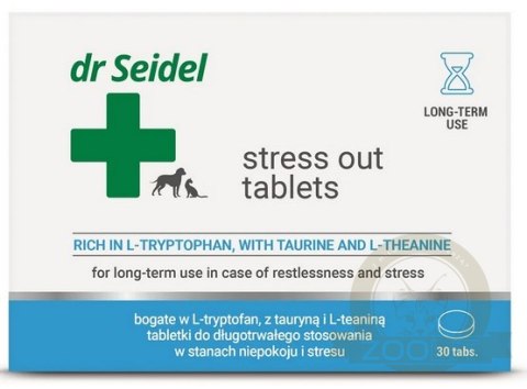 DermaPharm Stress Out dla psa i kota blister 30 tabl. DermaPharm Stress Out dla psa i kota blister 30 tabl.