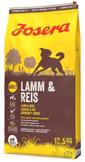 Josera Adult Lamm & Reis 12,5kg Josera Adult Lamm & Reis 12,5kg