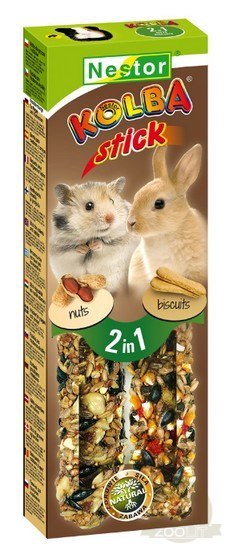 Nestor Kolba 2w1 Gryzoń biszkopt i orzech 2szt