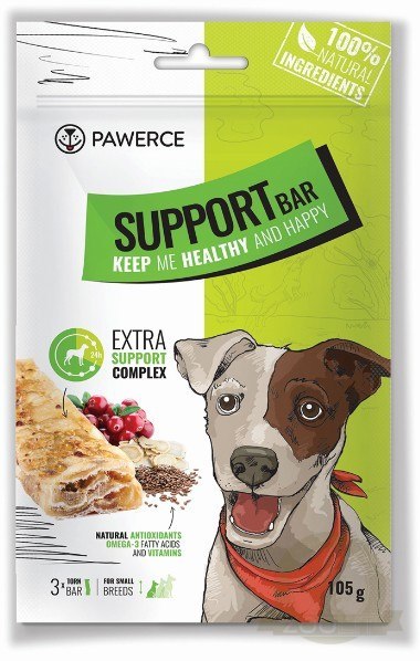 Pawerce Support Bar Small Breeds 3szt/op 105g/12cm Pawerce Support Bar Small Breeds 3szt/op 105g/12cm
