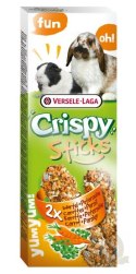 Versele-Laga Crispy Sticks Rabbit & Guinea Pig Carrot - kolby dla królików i świnek z marchewką 110g