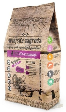Wiejska Zagroda Indyk z jabłkiem Puppy 2kg