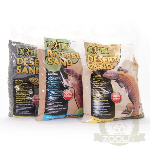 EXO TERRA Black Sand 4,5kg - piasek pustynny czarny EXO TERRA Black Sand 4,5kg - piasek pustynny czarny