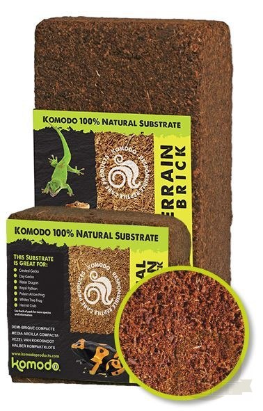 Komodo Tropical Terrain Brick M - podłoże z włókien kokosa 4l Komodo Tropical Terrain Brick M - podłoże z włókien kokosa 4l