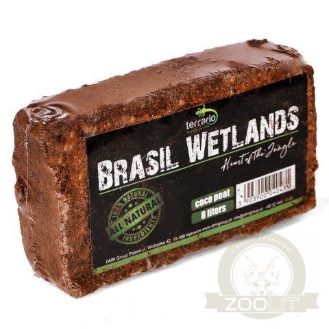 Terrario Brasil Wetlands 7l 650g - podłoże z włókien kokosa Terrario Brasil Wetlands 7l 650g - podłoże z włókien kokosa