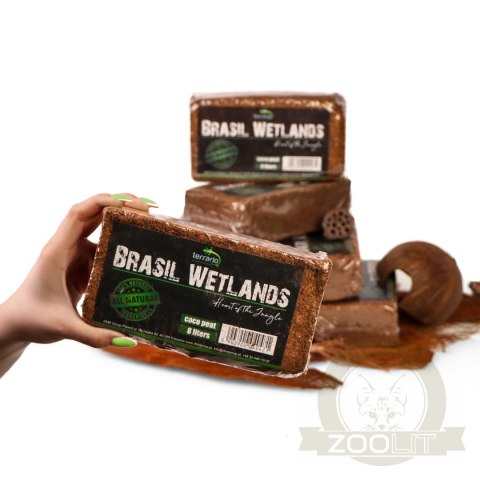 Terrario Brasil Wetlands 7l 650g - podłoże z włókien kokosa Terrario Brasil Wetlands 7l 650g - podłoże z włókien kokosa