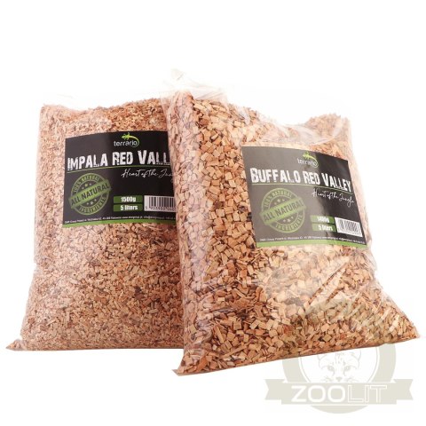Terrario Buffalo Red Valley 5l - średnie zrębki olcha Terrario Buffalo Red Valley 5l - średnie zrębki olcha