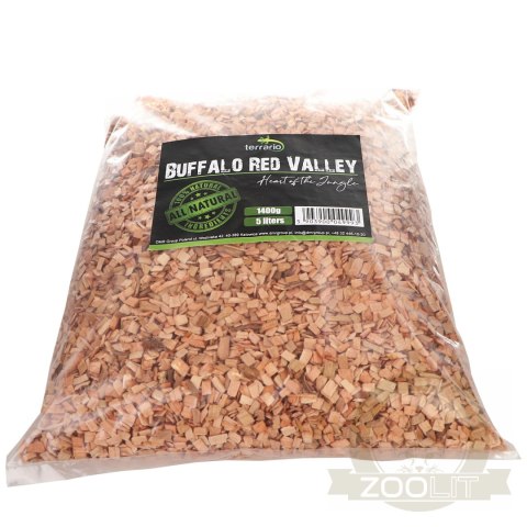 Terrario Buffalo Red Valley 5l - średnie zrębki olcha Terrario Buffalo Red Valley 5l - średnie zrębki olcha