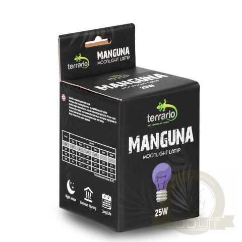 Terrario Manguna Moonlight Lamp - żarówka nocna 25W Terrario Manguna Moonlight Lamp - żarówka nocna 25W