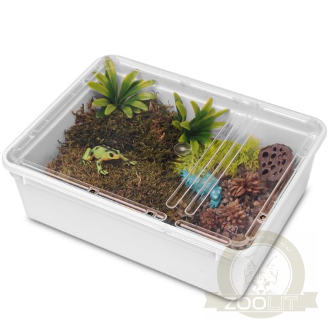 Terrario Reptiland White 25x19x7,5cm - białe terrarium faunarium Terrario Reptiland White 25x19x7,5cm - białe terrarium faunarium