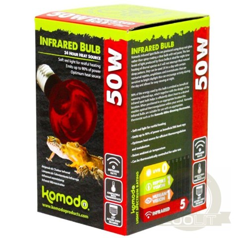 Komodo Infrared 75W - żarówka grzewcza podczerwona Komodo Infrared 75W - żarówka grzewcza podczerwona