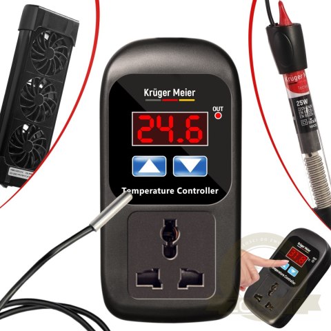 Kruger Meier Carbonne - termostat elektroniczny Kruger Meier Carbonne - termostat elektroniczny
