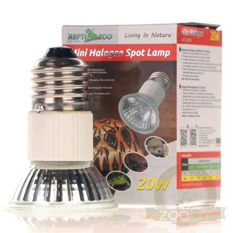Repti-Zoo Mini Halogen Spot 20W - mały halogen grzewczy Repti-Zoo Mini Halogen Spot 20W - mały halogen grzewczy