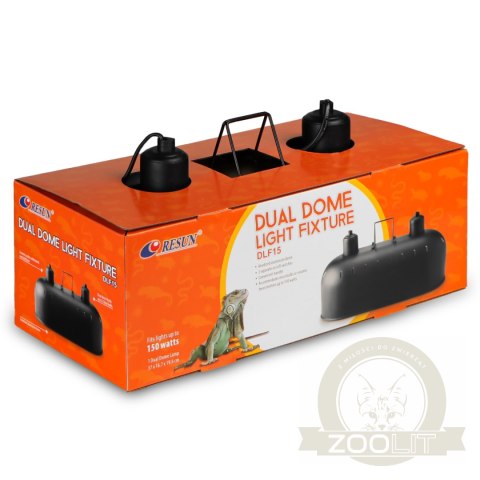 Resun Reptile Black Lamp BIG DUO - lampa podwójna do terrarium Resun Reptile Black Lamp BIG DUO - lampa podwójna do terrarium