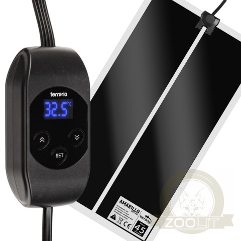 Terrario Amarillo 45W - mata grzewcza z termostatem LCD Terrario Amarillo 45W - mata grzewcza z termostatem LCD