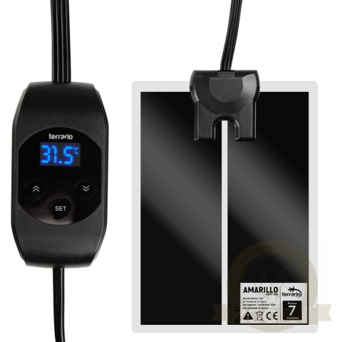 Terrario Amarillo 7W - mata grzewcza z termostatem LCD Terrario Amarillo 7W - mata grzewcza z termostatem LCD