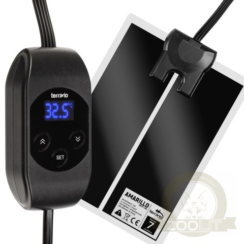 Terrario Amarillo 7W - mata grzewcza z termostatem LCD Terrario Amarillo 7W - mata grzewcza z termostatem LCD