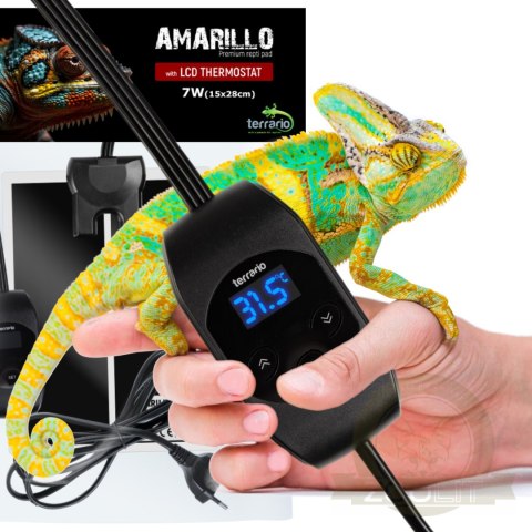 Terrario Amarillo 7W - mata grzewcza z termostatem LCD Terrario Amarillo 7W - mata grzewcza z termostatem LCD