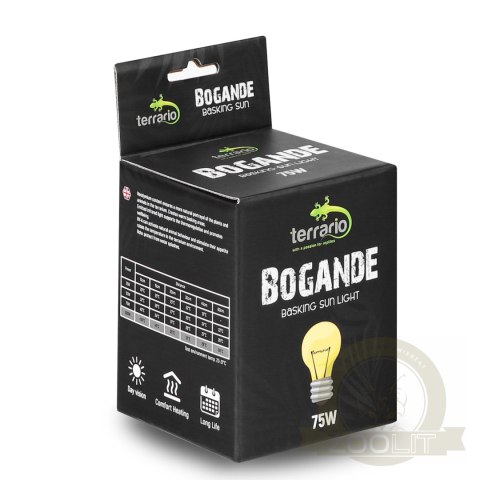 Terrario Bogande Basking Sun Light - żarówka grzewcza 75W Terrario Bogande Basking Sun Light - żarówka grzewcza 75W