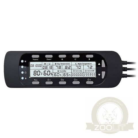 Repti-Zoo EZ Thermo-Hygro-Timer Control - termo/higrostat z programatorem sekundowym