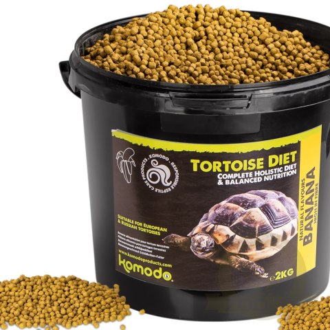 Komodo Tortoise Diet Banana 2kg - pokarm dla żółwi Komodo Tortoise Diet Banana 2kg - pokarm dla żółwi