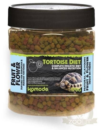 Komodo Tortoise Diet Fruit Flower 170g - pokarm dla żółwi Komodo Tortoise Diet Fruit Flower 170g - pokarm dla żółwi