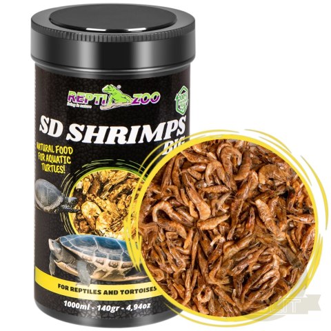 Repti-Zoo Semi Dry Shrimps L 1000ml - krewetki półmiękkie