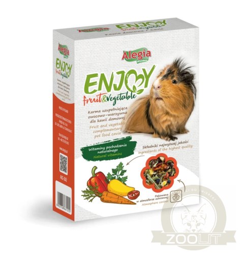 Alegia Enjoy fruits and vegetables dla świnki morskiej 340g