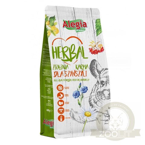 Alegia - Herbal Szynszyla - ziołowy pokarm 600g