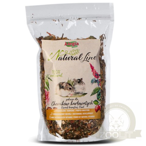 Alegia Natural Line Gold - karma dla chomików karłowatych 500G Alegia Natural Line Gold - karma dla chomików karłowatych 500G