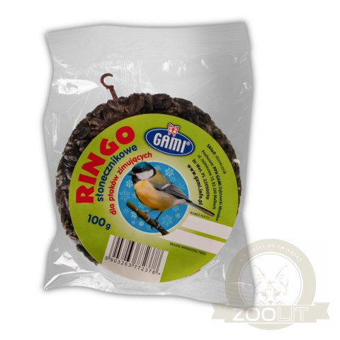 Gami Ringo słonecznikowe 150g - pokarm dla ptaków dzikich Gami Ringo słonecznikowe 150g - pokarm dla ptaków dzikich