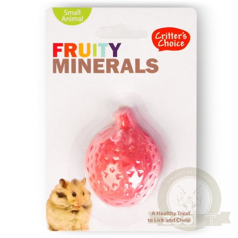 HappyPet Fruity Minerals 30g - kostka wapienna truskawkowa HappyPet Fruity Minerals 30g - kostka wapienna truskawkowa