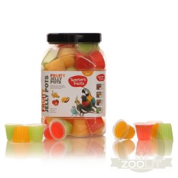 HappyPet Tweeter's Treats Fruity Jelly Pots 60 sztuk - mix smaków