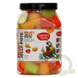 HappyPet Tweeter's Treats Fruity Jelly Pots 60 sztuk - mix smaków