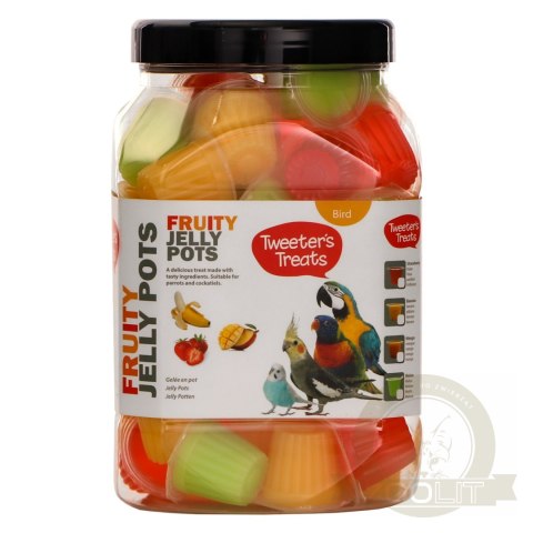 HappyPet Tweeter's Treats Fruity Jelly Pots 60 sztuk - mix smaków HappyPet Tweeter's Treats Fruity Jelly Pots 60 sztuk - mix smaków