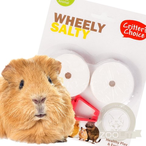 HappyPet Wheely Salty - sól z uchwytem dla gryzoni HappyPet Wheely Salty - sól z uchwytem dla gryzoni