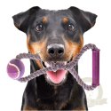 HappyPet Knots Tennis Ball - piłka tenisowa z plecionym sznurem