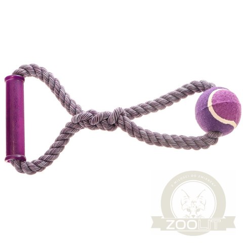 HappyPet Knots Tennis Ball - piłka tenisowa z plecionym sznurem HappyPet Knots Tennis Ball - piłka tenisowa z plecionym sznurem