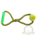 HappyPet Knots Tennis Ball - piłka tenisowa z plecionym sznurem