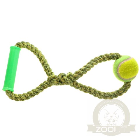 HappyPet Knots Tennis Ball - piłka tenisowa z plecionym sznurem HappyPet Knots Tennis Ball - piłka tenisowa z plecionym sznurem