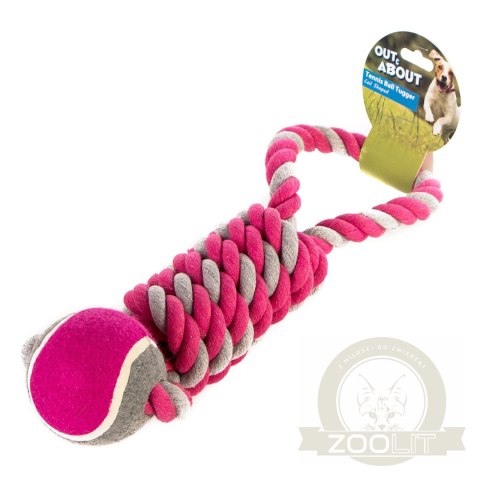 HappyPet Tennis Ball Tugger - piłka tenisowa z sznurem HappyPet Tennis Ball Tugger - piłka tenisowa z sznurem