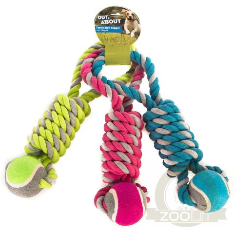 HappyPet Tennis Ball Tugger - piłka tenisowa z sznurem HappyPet Tennis Ball Tugger - piłka tenisowa z sznurem