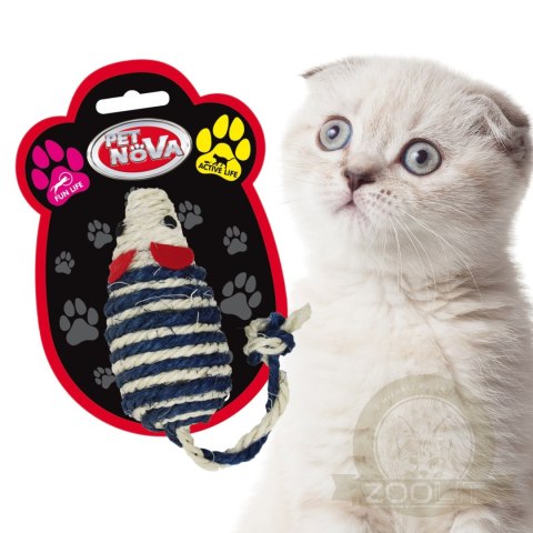 Pet Nova zabawka dla kota - myszka 10x5cm Pet Nova zabawka dla kota - myszka 10x5cm