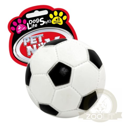 Pet Nova zabawka gumowa - piłka futbolowa 7cm Pet Nova zabawka gumowa - piłka futbolowa 7cm