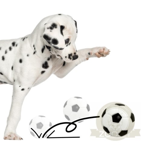 Pet Nova zabawka gumowa - piłka futbolowa 7cm Pet Nova zabawka gumowa - piłka futbolowa 7cm
