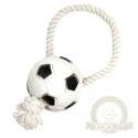 Pet Nova zabawka gumowa - piłka futbolowa na sznurku 26cm